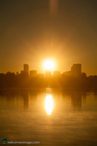 Sunrise in Denver from Sloans Lake – Neil Corman Photography